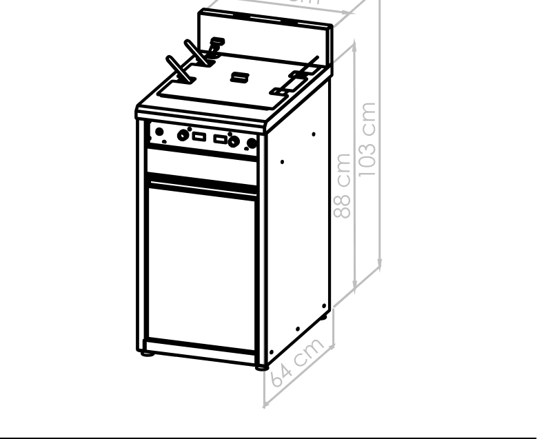 Diagrama técnico de Cuccipasta de pie 30 lt