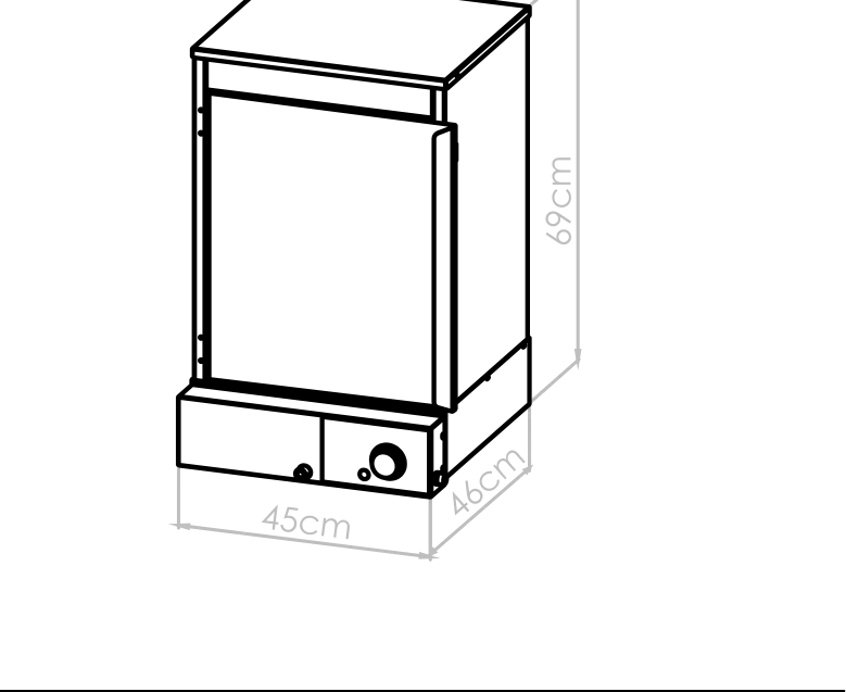 Diagrama técnico de Vaporizador 4 estantes
